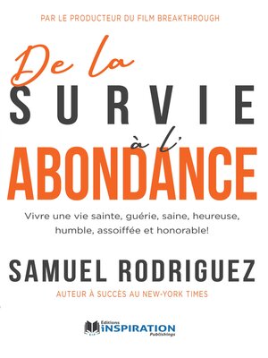 cover image of De la survie à l'abondance